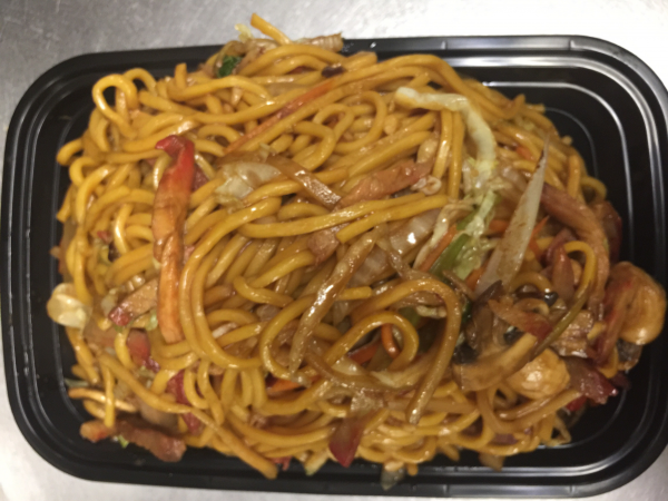 Order 37. Pork Lo Mein food online from King Chef store, West Haven on bringmethat.com