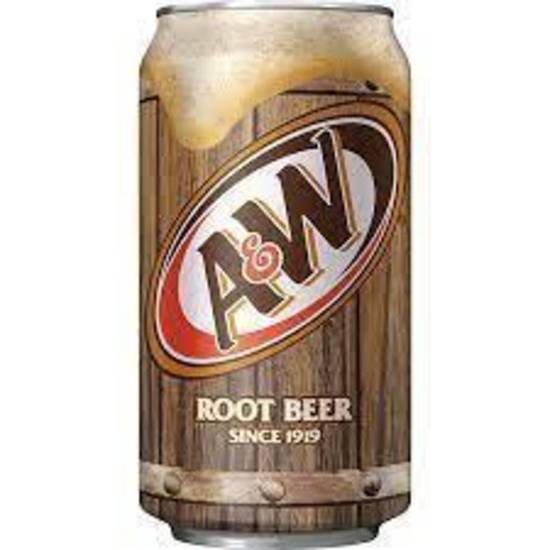 Order A&W Root Beer 12 oz Can food online from IV Deli Mart store, Goleta on bringmethat.com