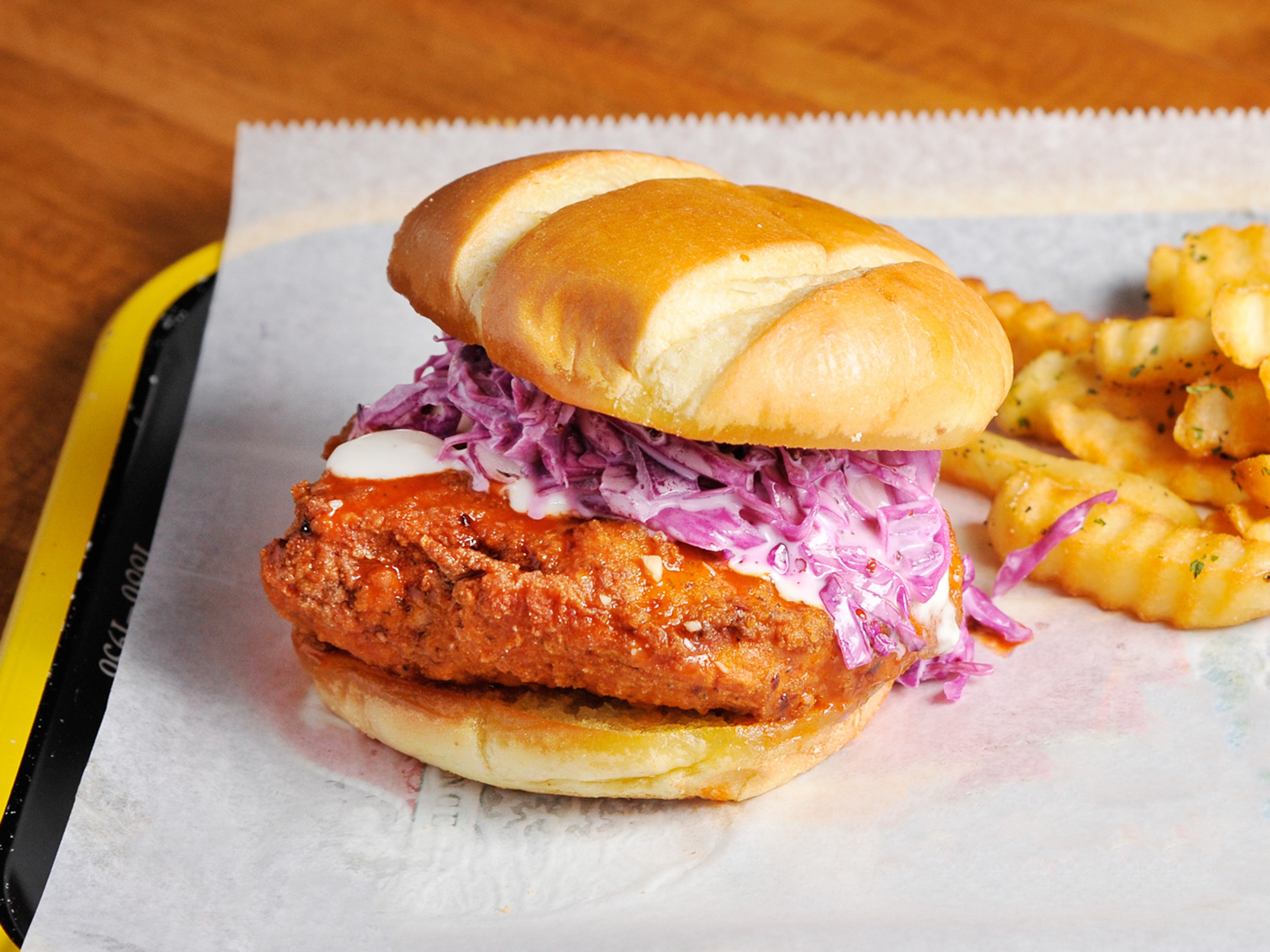 Order Hot Chicken Sandwich food online from Brew and Bird  store, Decatur on bringmethat.com