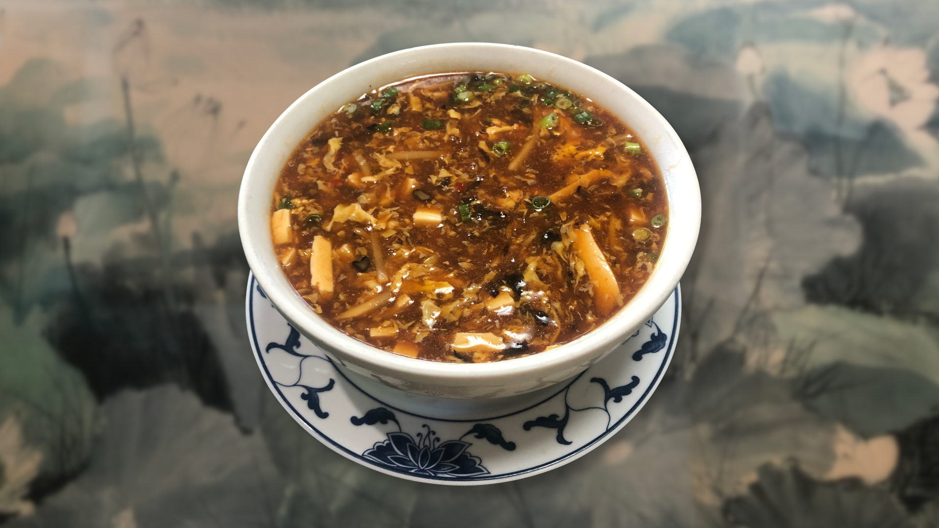 Order Hot and Sour Soup 酸辣湯 food online from Creek House Dim Sum Restaurant store, Walnut Creek on bringmethat.com