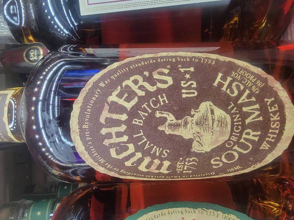 Order Michters  small batch original SOUR MASH WHISKEY 750ML food online from Hub Market & Deli store, San Diego on bringmethat.com