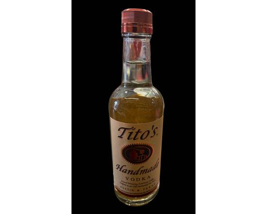 Order Tito's, 375mL vodka (40.0% ABV) food online from South Liquor store, Long Beach on bringmethat.com