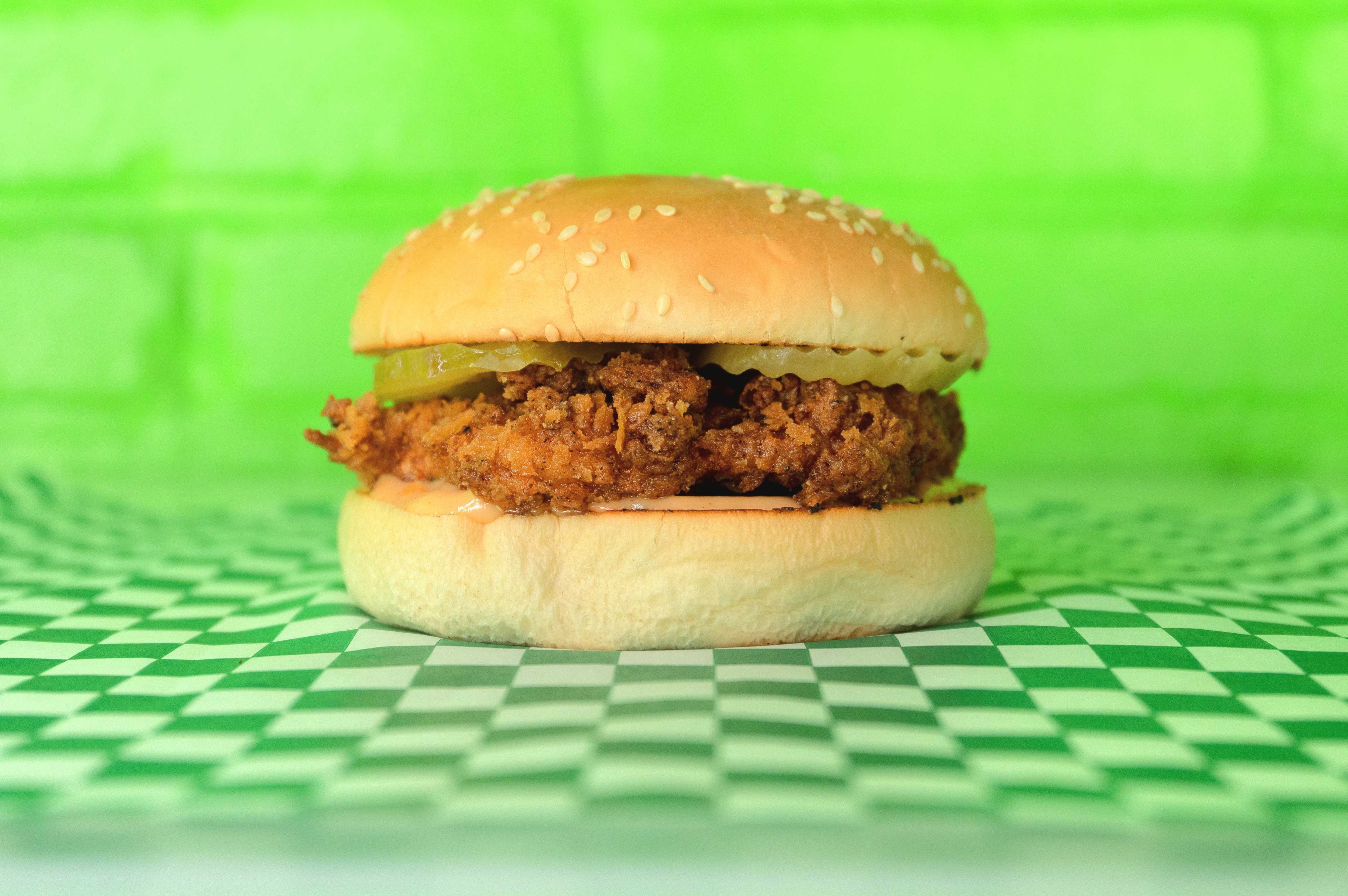 Order Yummy Chick Burger Combo food online from Veg & Go store, Riverside on bringmethat.com