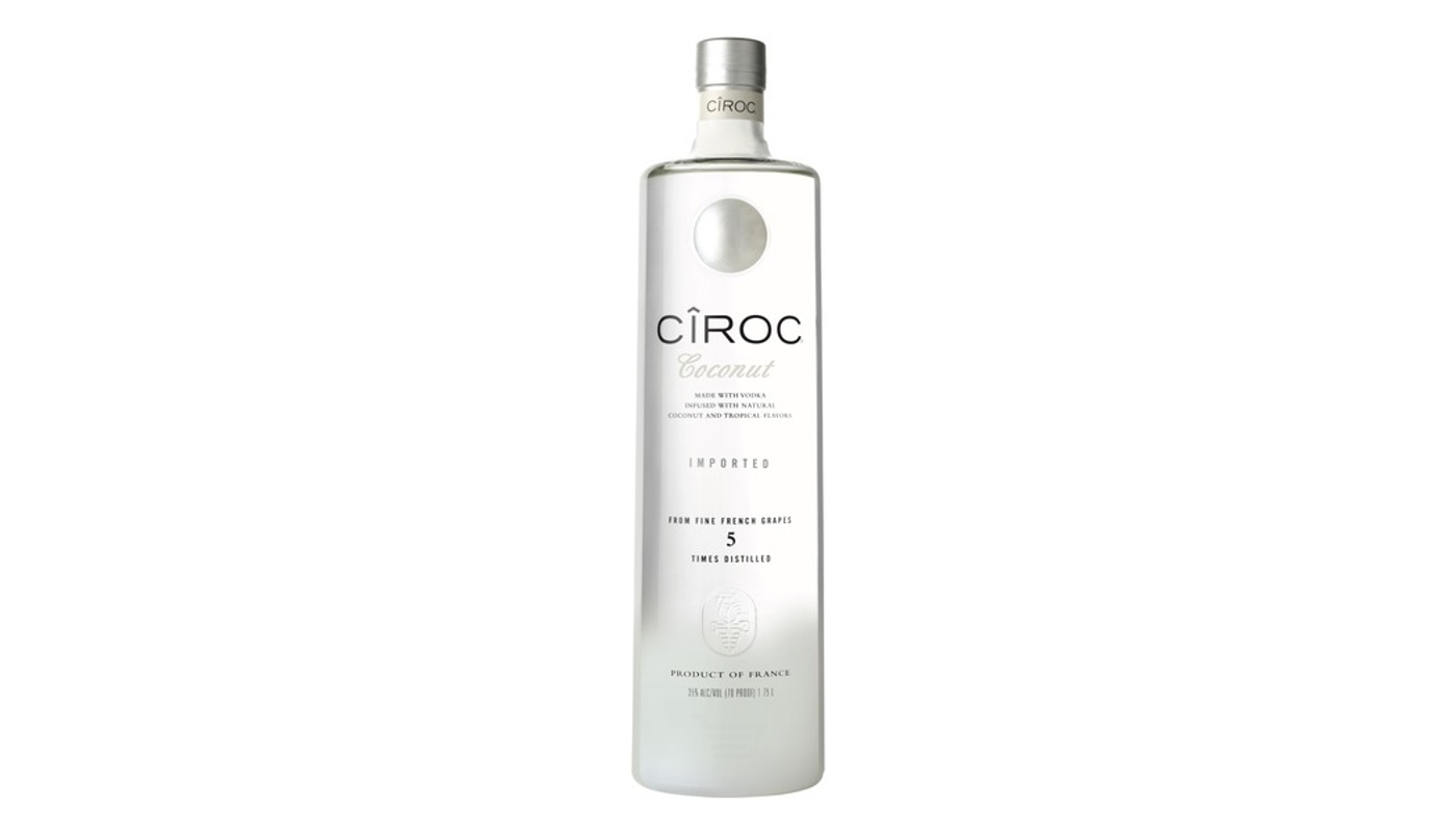 Order Ciroc Coconut Vodka 750mL food online from Golden Rule Liquor store, West Hollywood on bringmethat.com