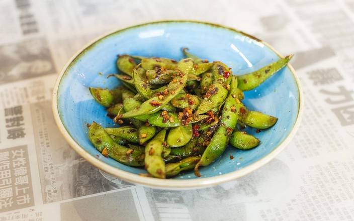 Order Edamame Chili Garlic food online from Hawkers Asian Street Fare store, Bethesda on bringmethat.com