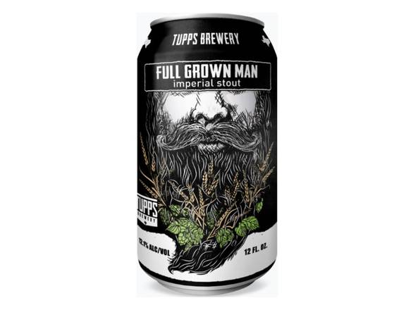 Order TUPPS Brewery  Full Grown Man Imperial Stout - 4x 12oz Cans food online from Jacob's Liquor store, Sachse on bringmethat.com