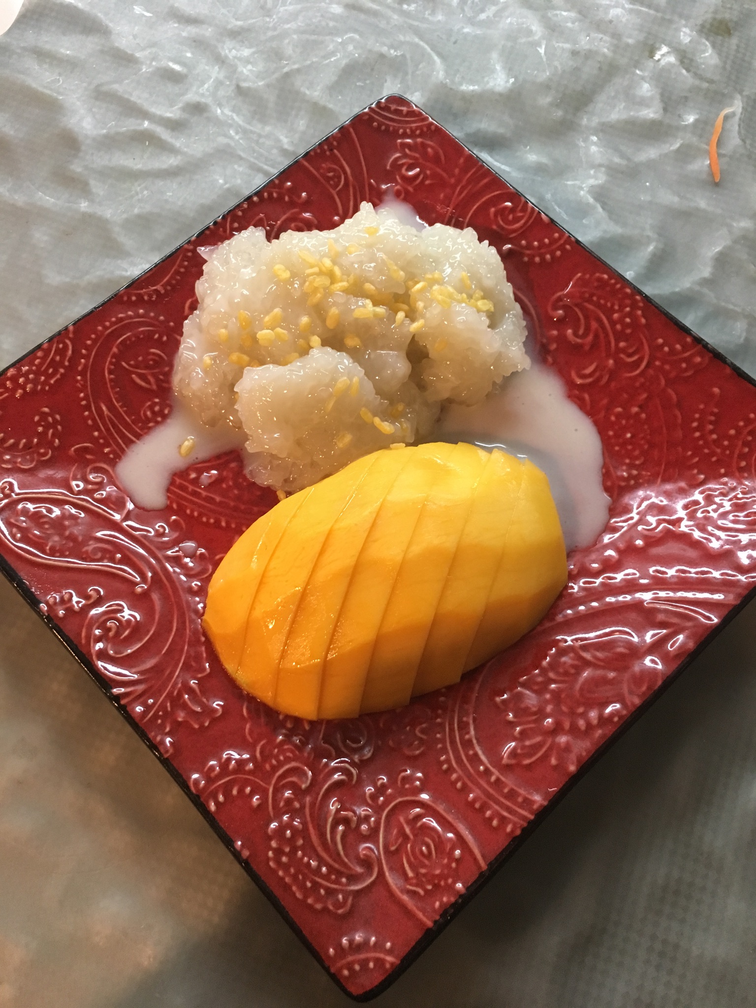Order Sweet Sticky Rice with Mango food online from O-sha store, Watertown on bringmethat.com