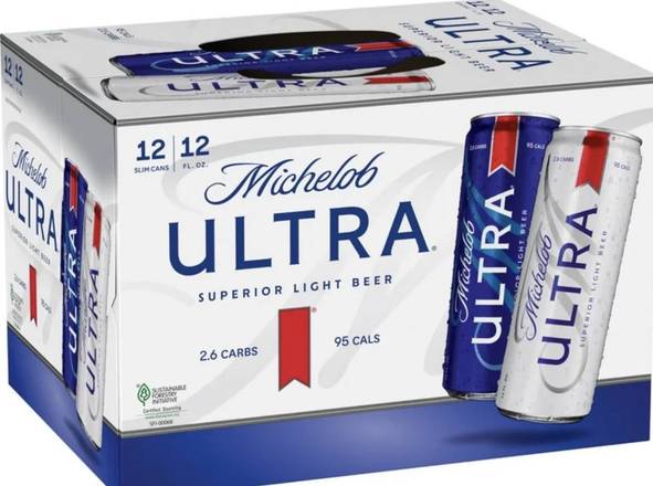Order Michelob Ultra 12pk of 12oz Cans food online from Third Lake Liquor Cigar & Tobacco store, Third Lake on bringmethat.com