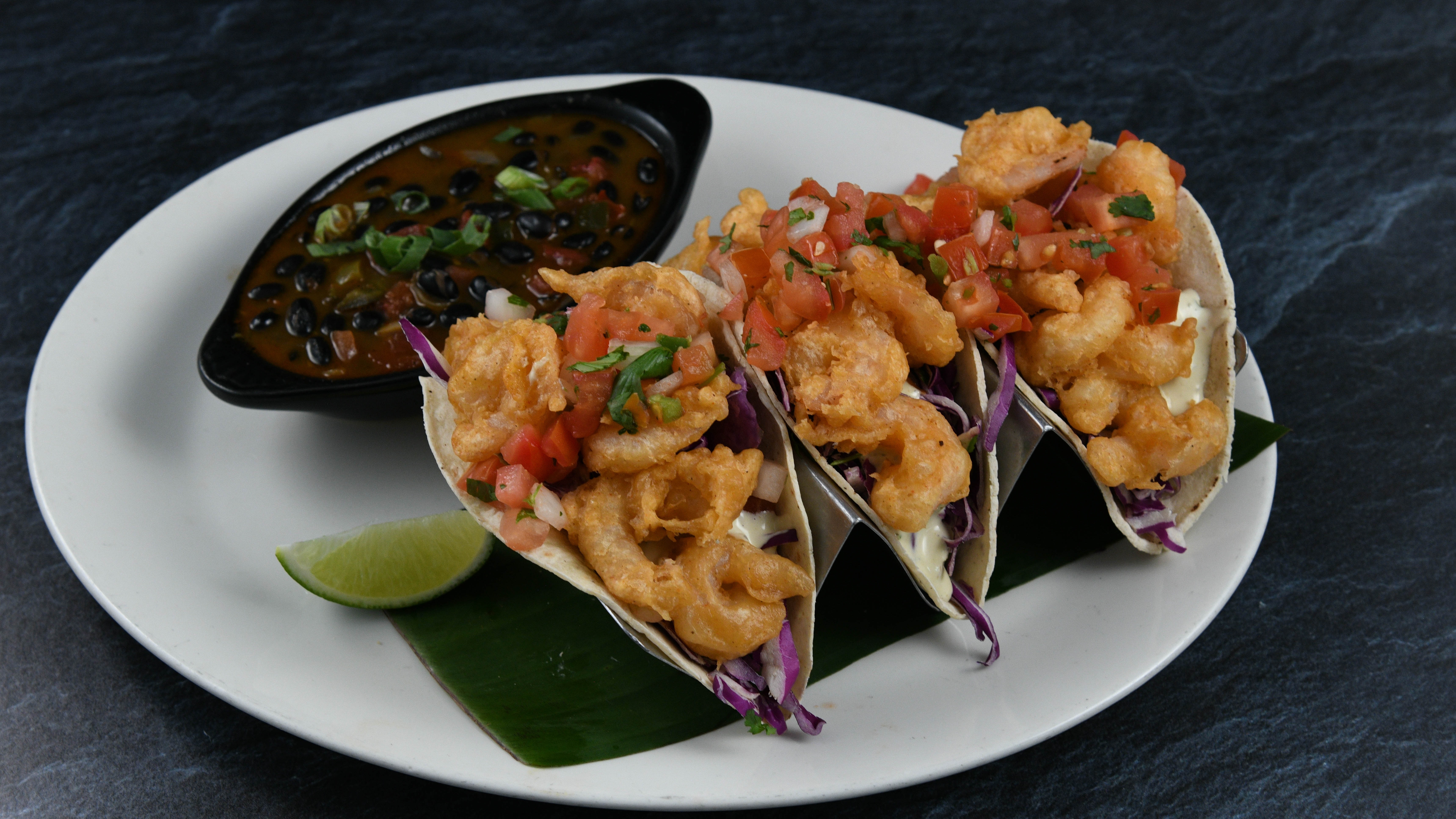 Order Shrimp Tacos food online from Rainforest Cafe store, Atlantic City on bringmethat.com