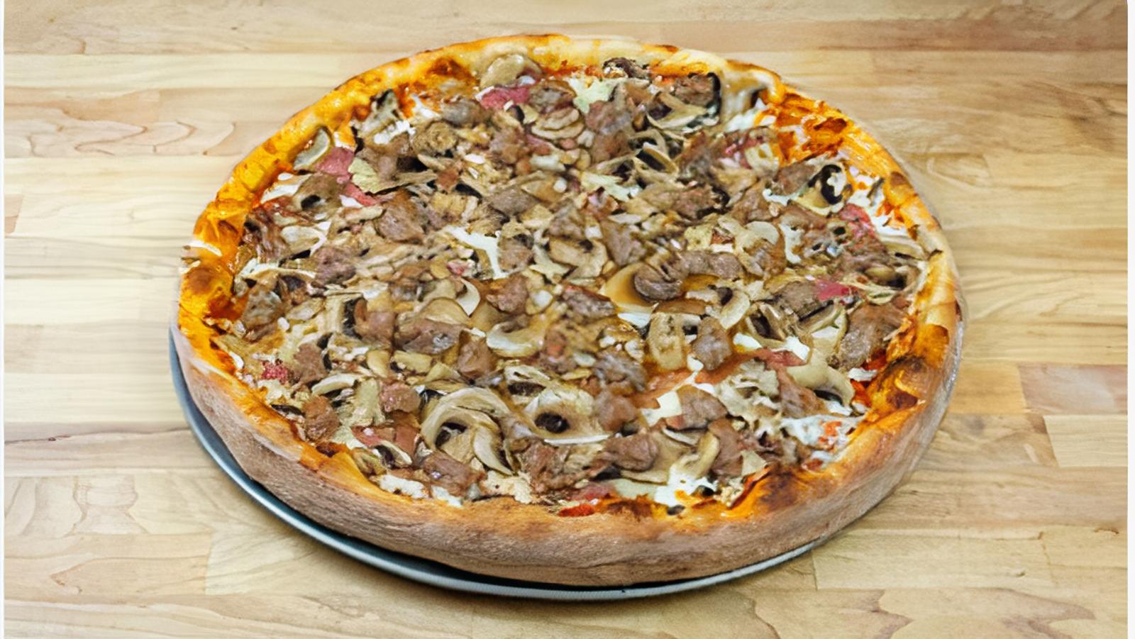 Order Pizza a la Toto's No. 2 Large/XL food online from Toto's Pizzeria & Restaurant store, Belmont on bringmethat.com