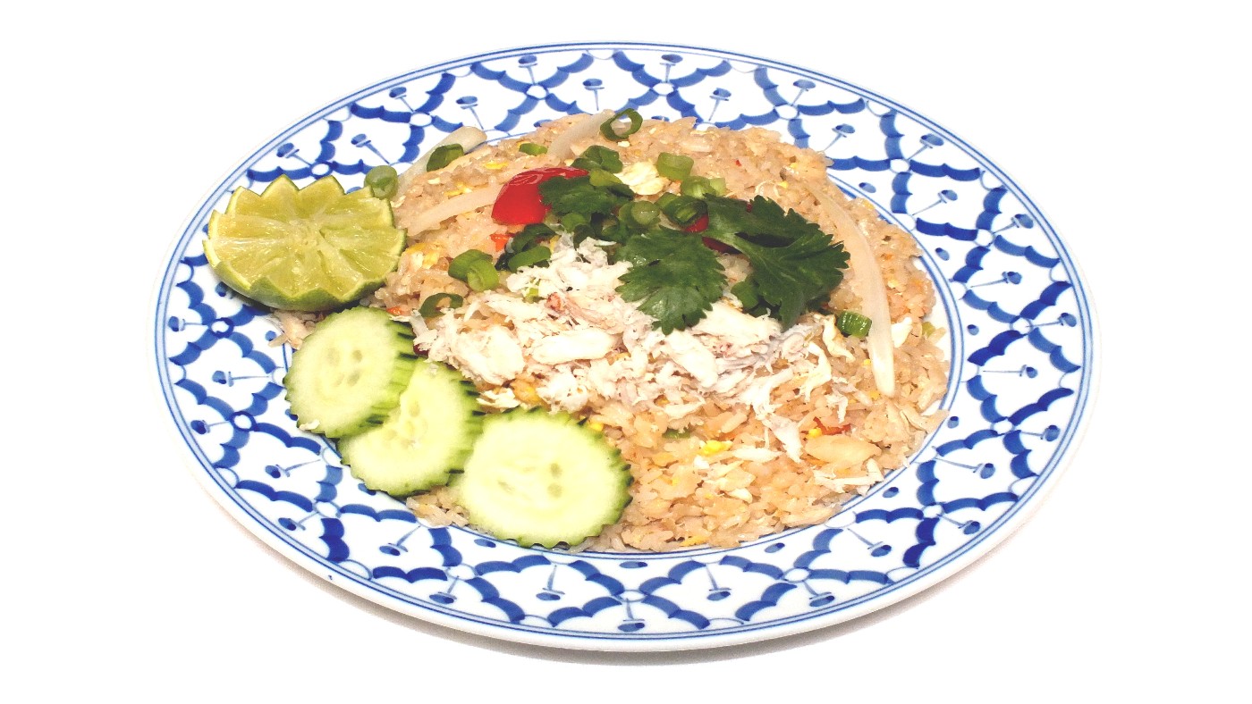 Order R8. Crab Fried Rice food online from Ruang Thai Restaurant store, Plano on bringmethat.com