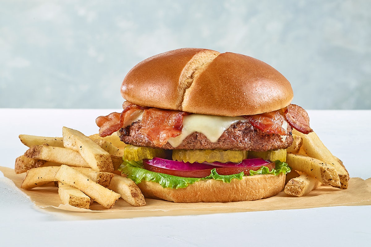 Order Bacon Cheddar Burger* food online from Ocharley store, Fort Oglethorpe on bringmethat.com