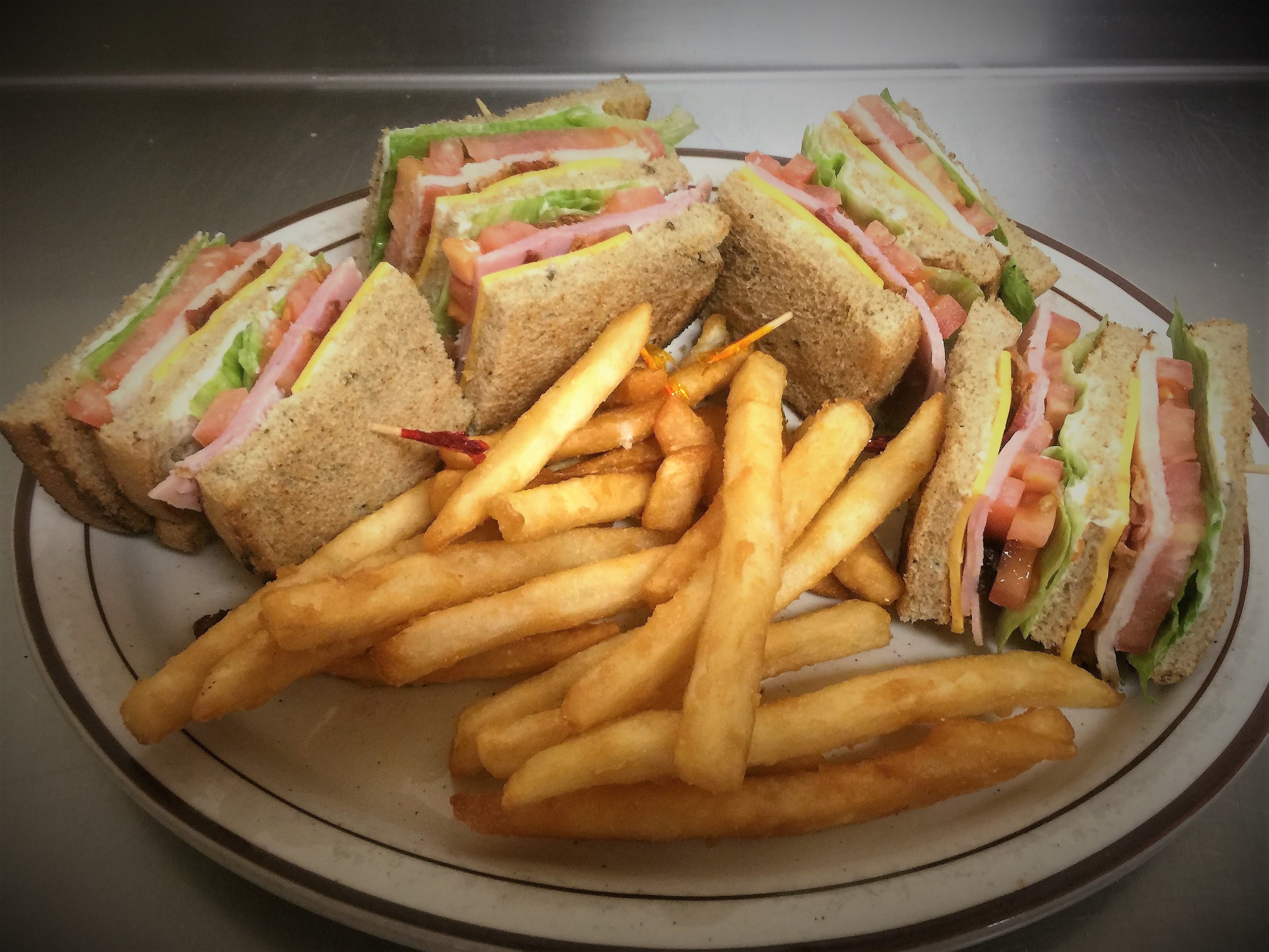 Order Mile High Club Sandwich food online from Tick Tock Tavern store, Lafayette on bringmethat.com