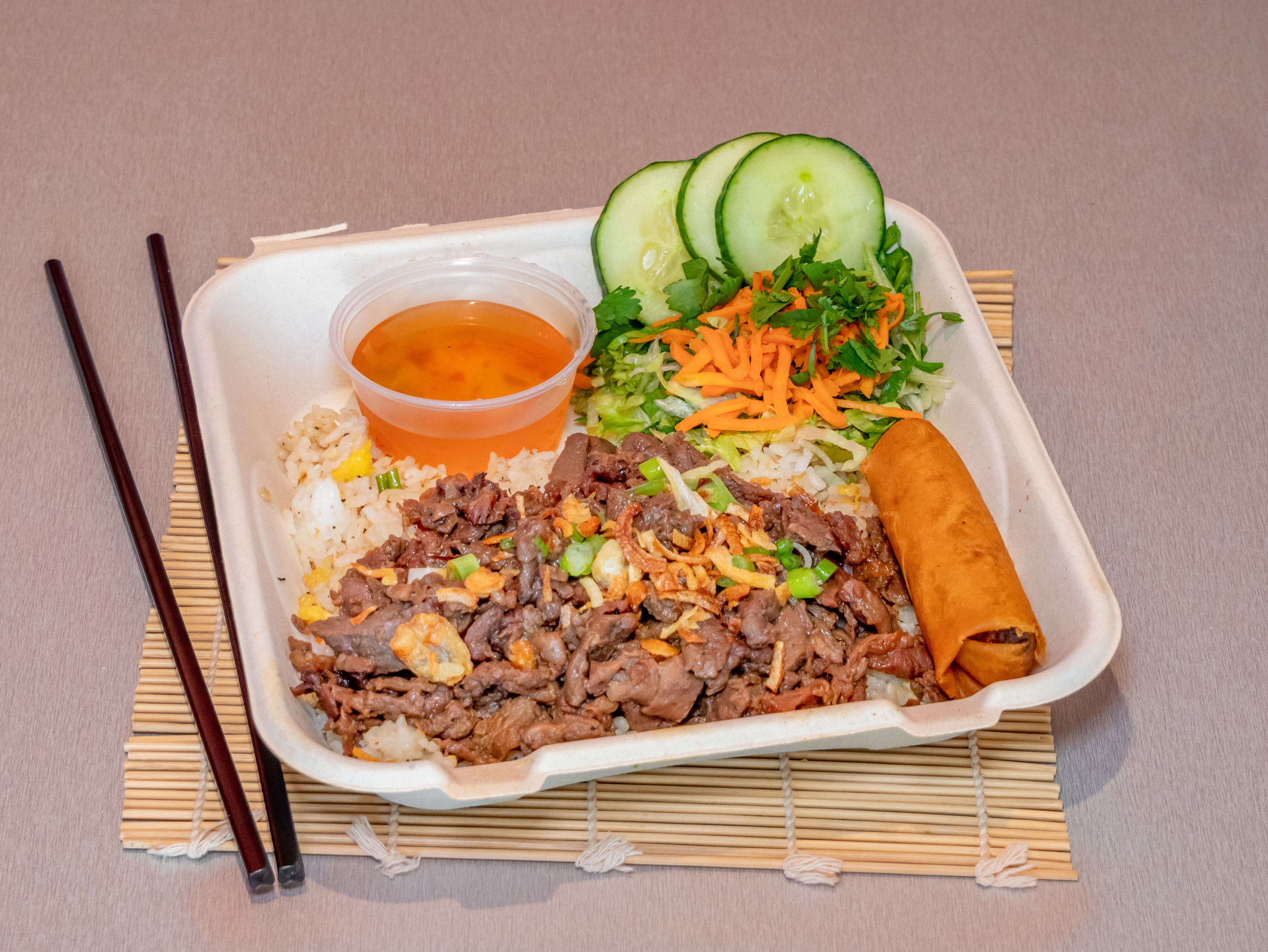 Order Chopped Ribeye Box food online from Roostar Vietnamese Grill store, Houston on bringmethat.com