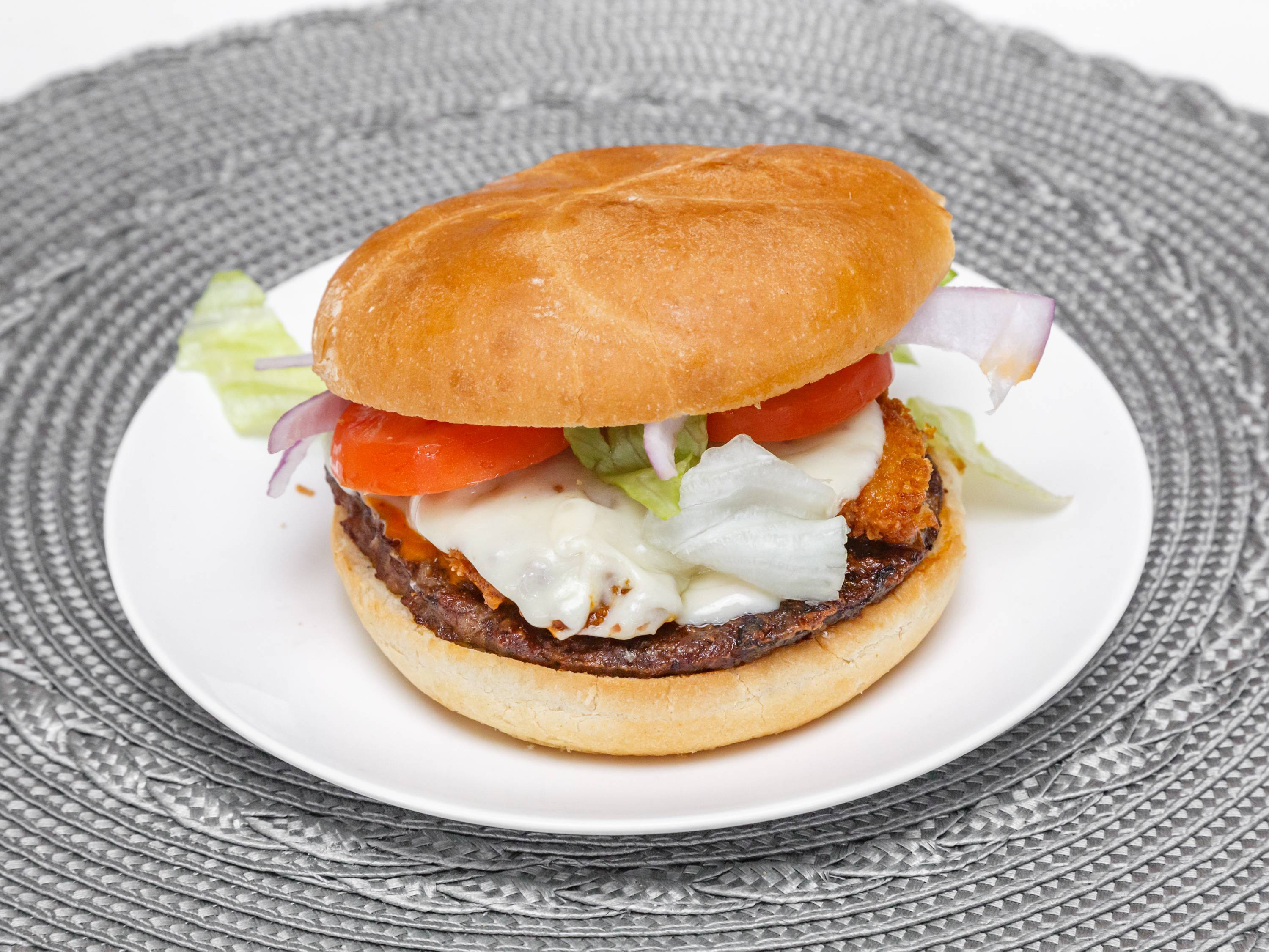 Order Surf and Turf Burger food online from Pizza pronto store, Pittsburgh on bringmethat.com