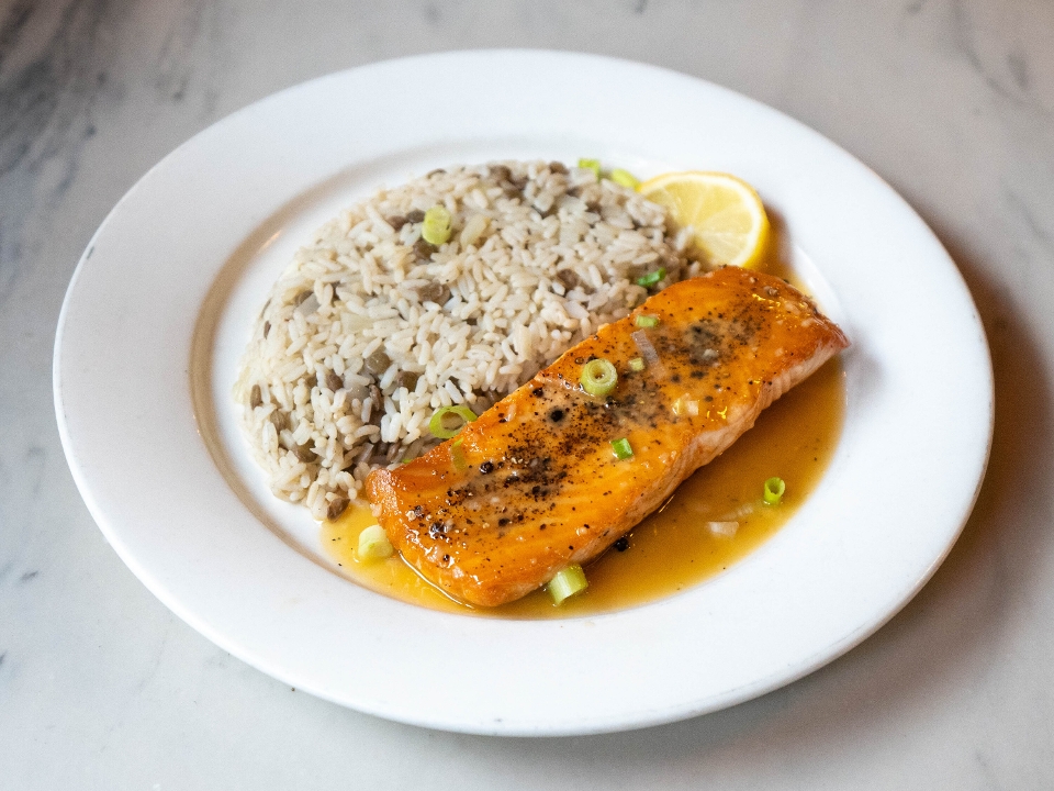 Order Sauteed Salmon food online from Toast store, New York on bringmethat.com