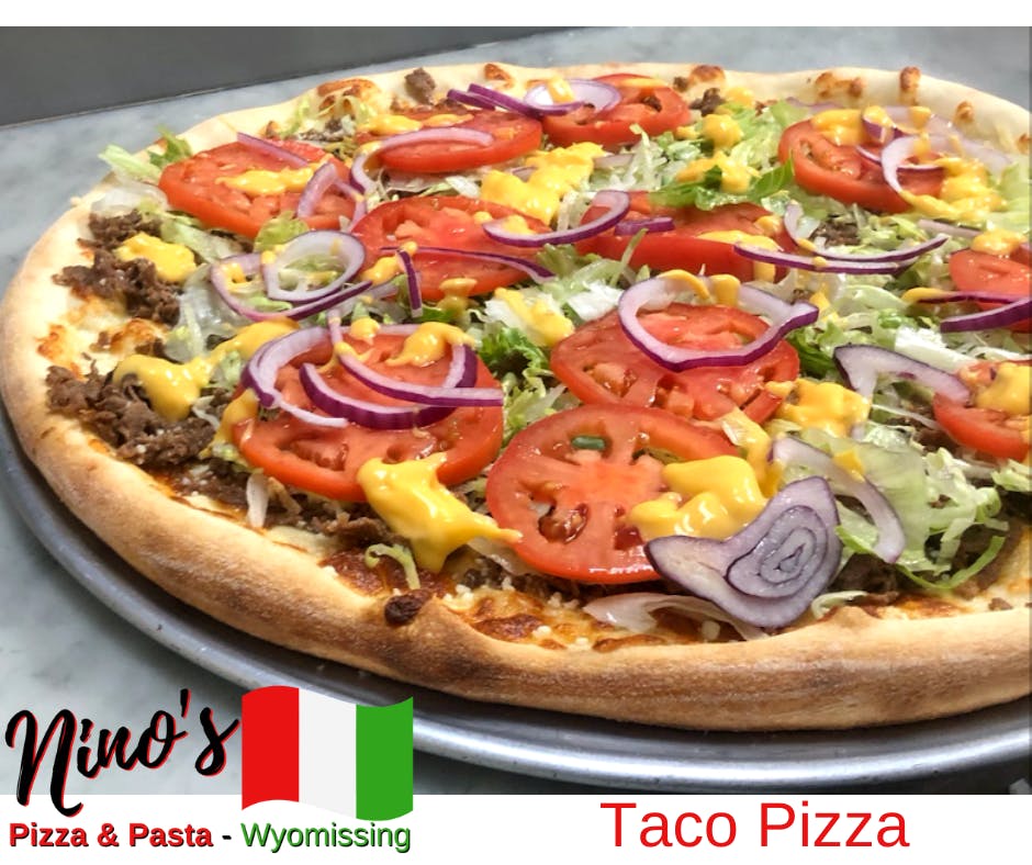 Order Taco Specialty Pizza - Personal food online from Nino Italian Restaurant store, Reading on bringmethat.com