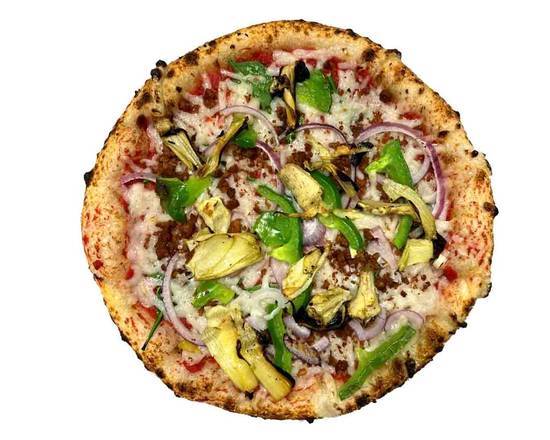 Order 10" Vegan Supreme Pizza food online from Urban Bricks store, Kearny on bringmethat.com