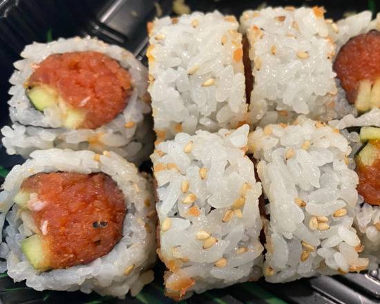 Order Spicy Tuna Roll food online from Kampai Sushi store, Los Alamitos on bringmethat.com