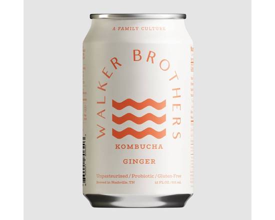 Order WALKER BROTHERS - GINGER KOMBUCHA food online from The Be-Hive store, Nashville on bringmethat.com