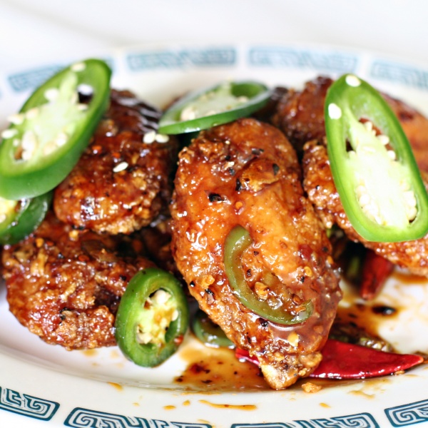 Order A10. 6 Korean Crispy Chicken Wings food online from Golden moon restaurant store, Daly City on bringmethat.com