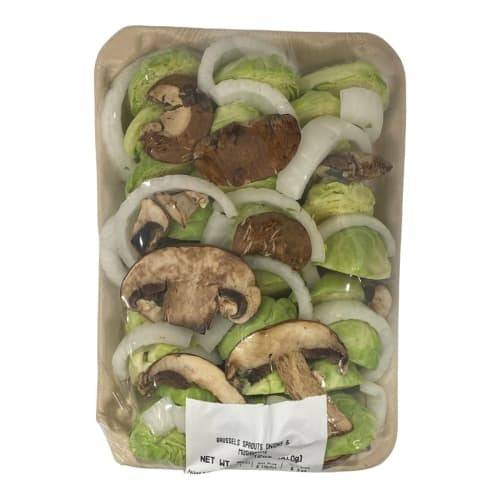 Order Brussels Sprouts Onions & Mushrooms (12 oz) food online from Vons store, Yucca Valley on bringmethat.com