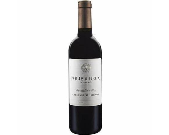 Order Folie à Deux, Cabernet Sauvignon Alexander Valley · 750 mL food online from House Of Wine store, New Rochelle on bringmethat.com