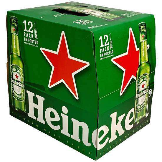 Order Heineken Lager 12-Pack food online from Bottlebox store, Norfolk on bringmethat.com