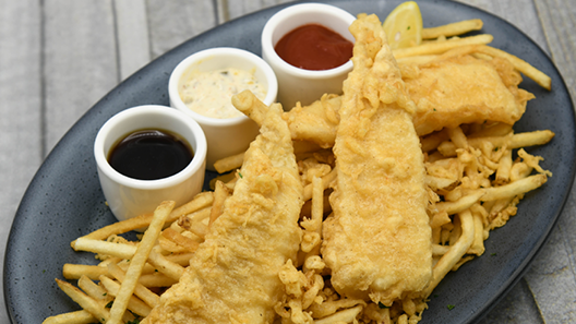 Order Fish & Chips food online from Kincaid's store, Burlingame on bringmethat.com
