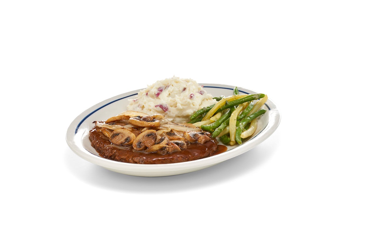 Order NEW! Sirloin Salisbury Steak food online from Ihop store, Cincinnati on bringmethat.com