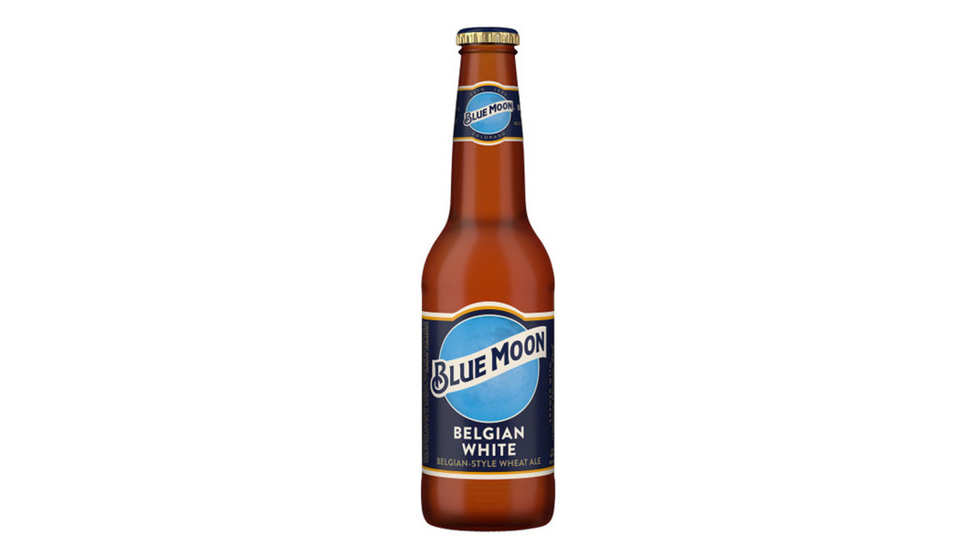 Order Blue Moon Belgian White Ale 12 Pack 12 oz Bottles food online from Liquor Palace store, Burbank on bringmethat.com