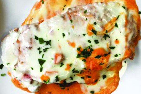 Order Chicken Vodka Parmigiana Entree food online from Umberto Pizzeria store, Bellmore on bringmethat.com