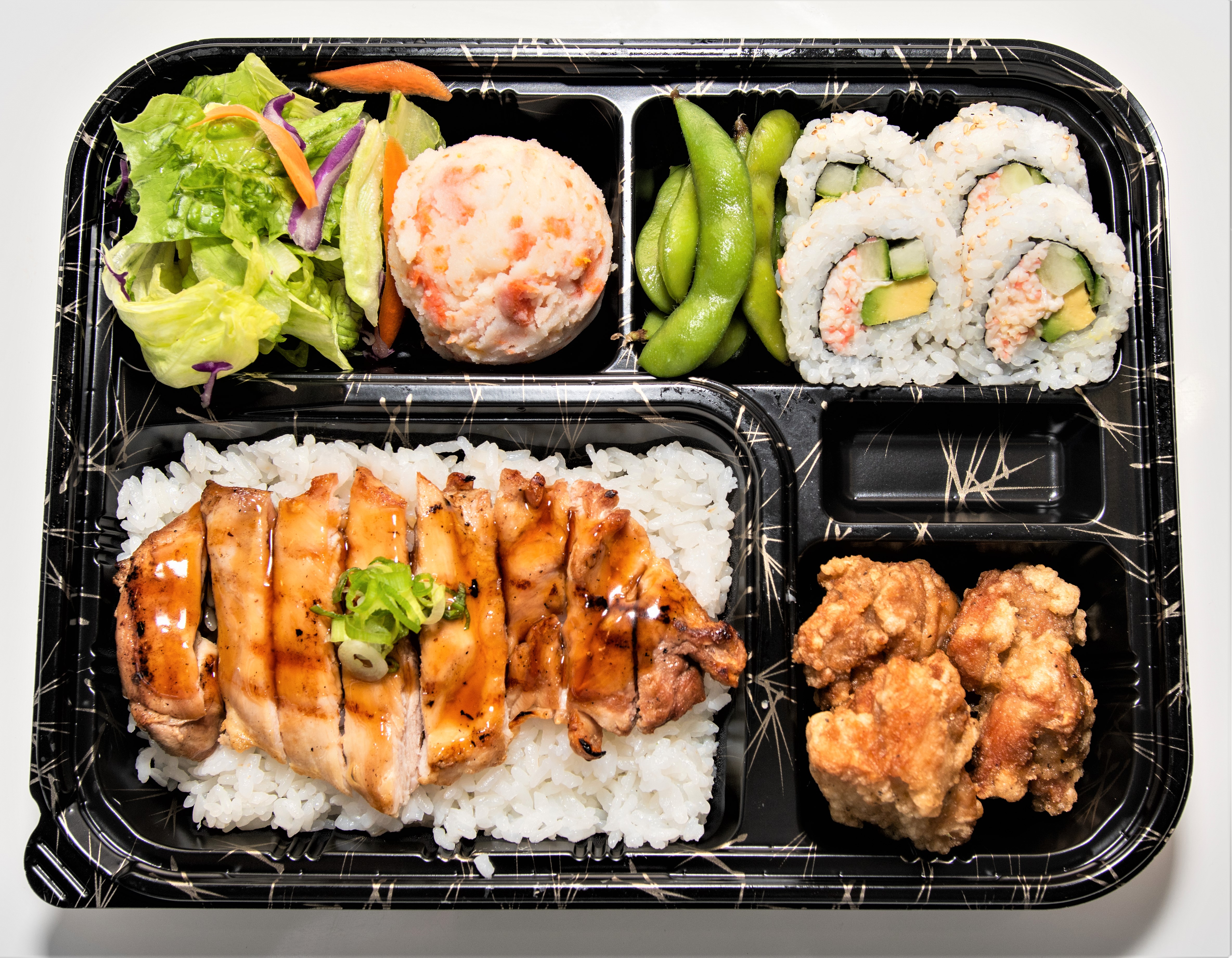 Order Chicken Bento Box food online from Roll It Sushi store, Newport Beach on bringmethat.com