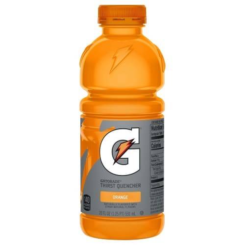 Order Gatorade · G Series Thirst Quencher Orange Sports Drink (20 fl oz) food online from Mesa Liquor store, Mesa on bringmethat.com