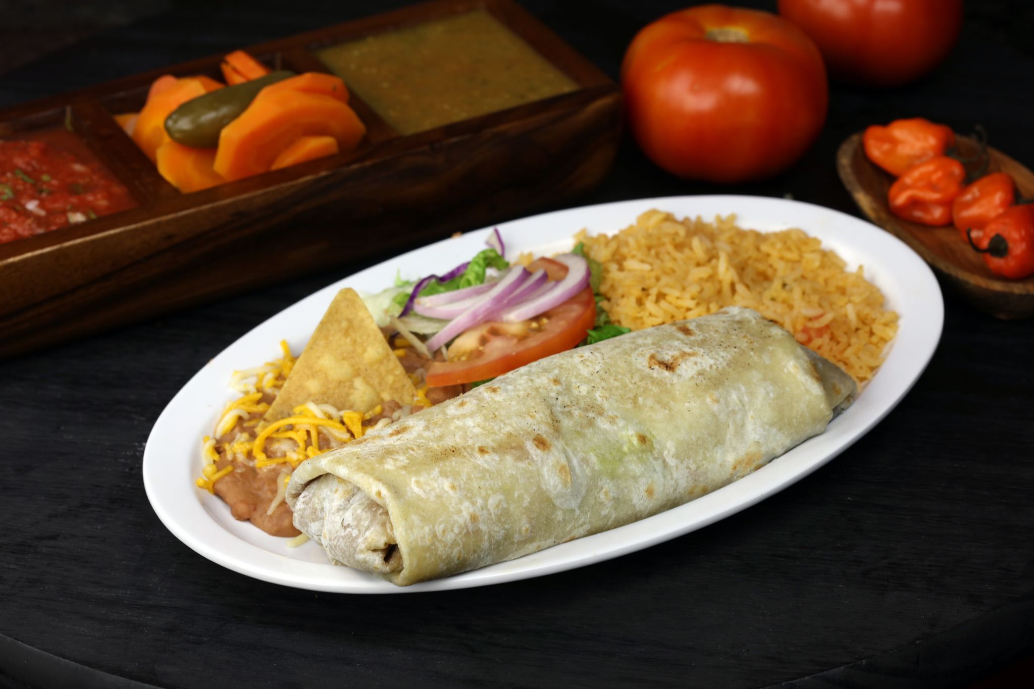 Order 2. Burrito Plate food online from Senor Pancho Fresh Mexican food store, San Diego on bringmethat.com
