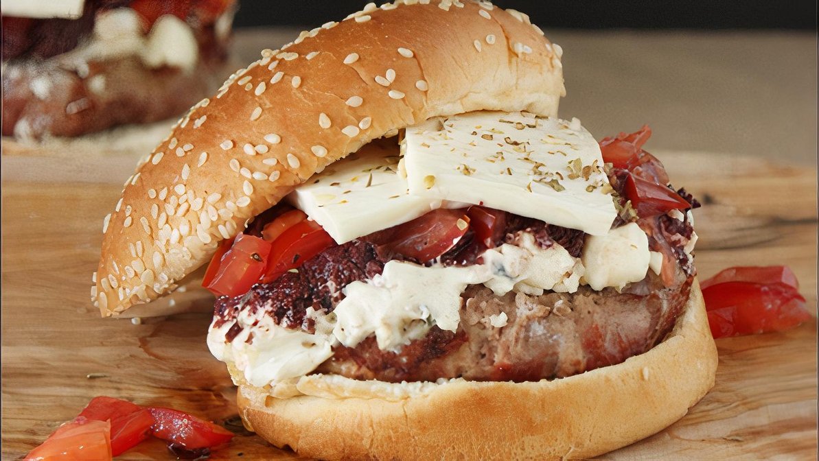 Order Greek Burger food online from Pita Bowl store, Nutley on bringmethat.com