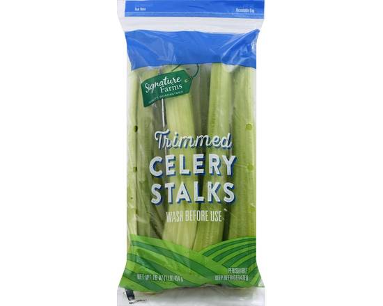 Order Signature Farms · Trimmed Celery Stalks (1 lb) food online from Safeway store, Mount Airy on bringmethat.com