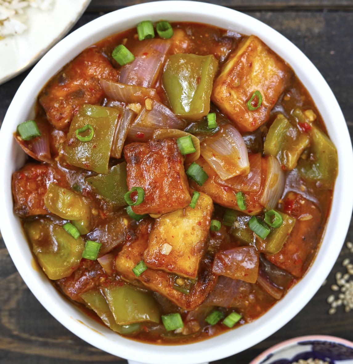 Order Chili Paneer food online from Amber Moon store, San Mateo on bringmethat.com