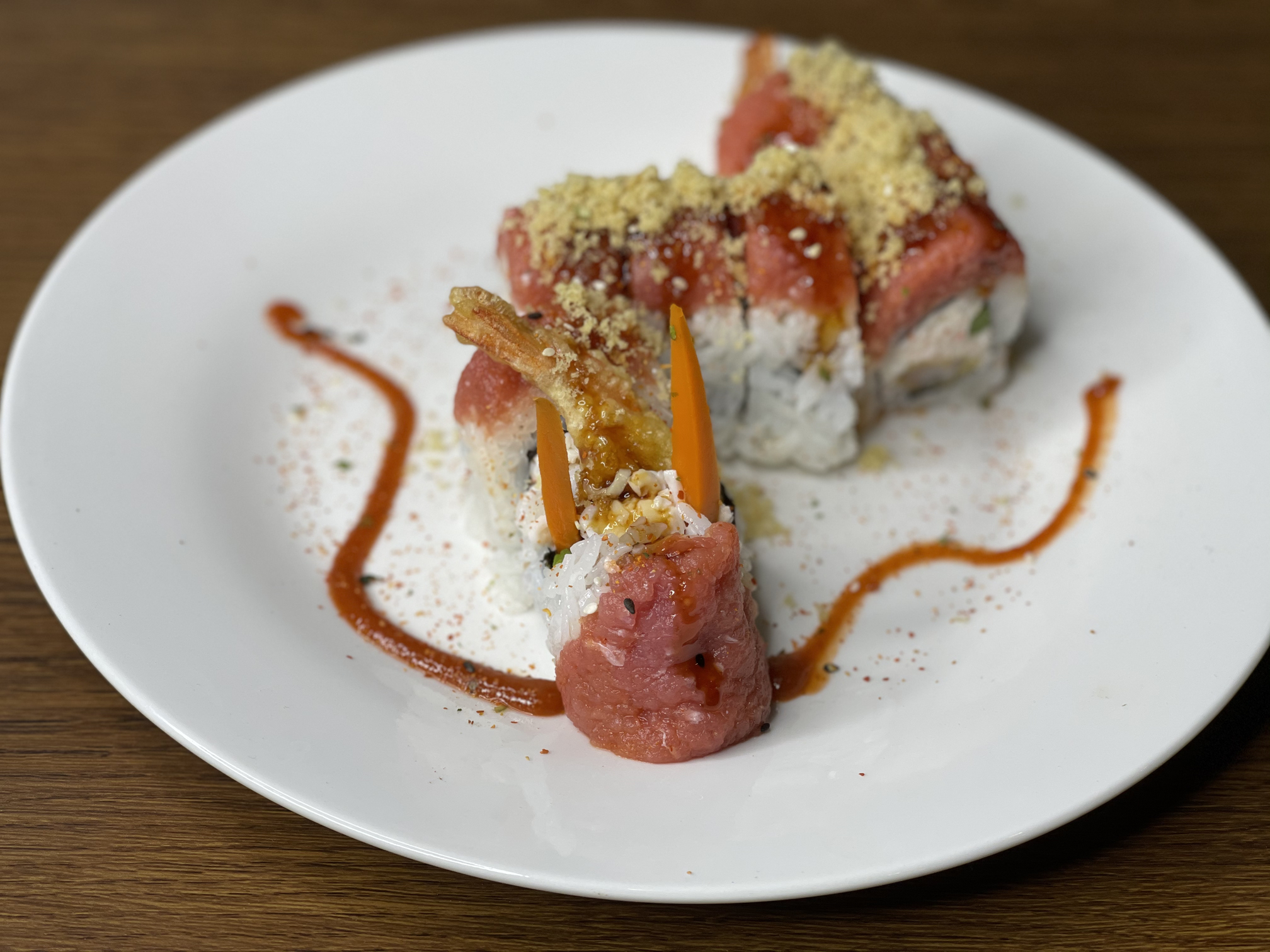Order Red Dragon Roll food online from Kome Sushi And Fusion Restaurant store, Garden Grove on bringmethat.com