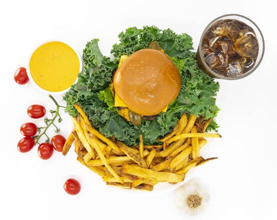 Order Boom Burger Meal food online from Sauce & Toss store, Zion on bringmethat.com