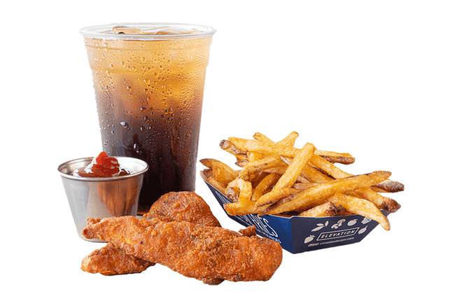 Order Organic, Cage-Free Chicken Strips Kid’s Meal food online from Elevation Burger store, Hyattsville on bringmethat.com