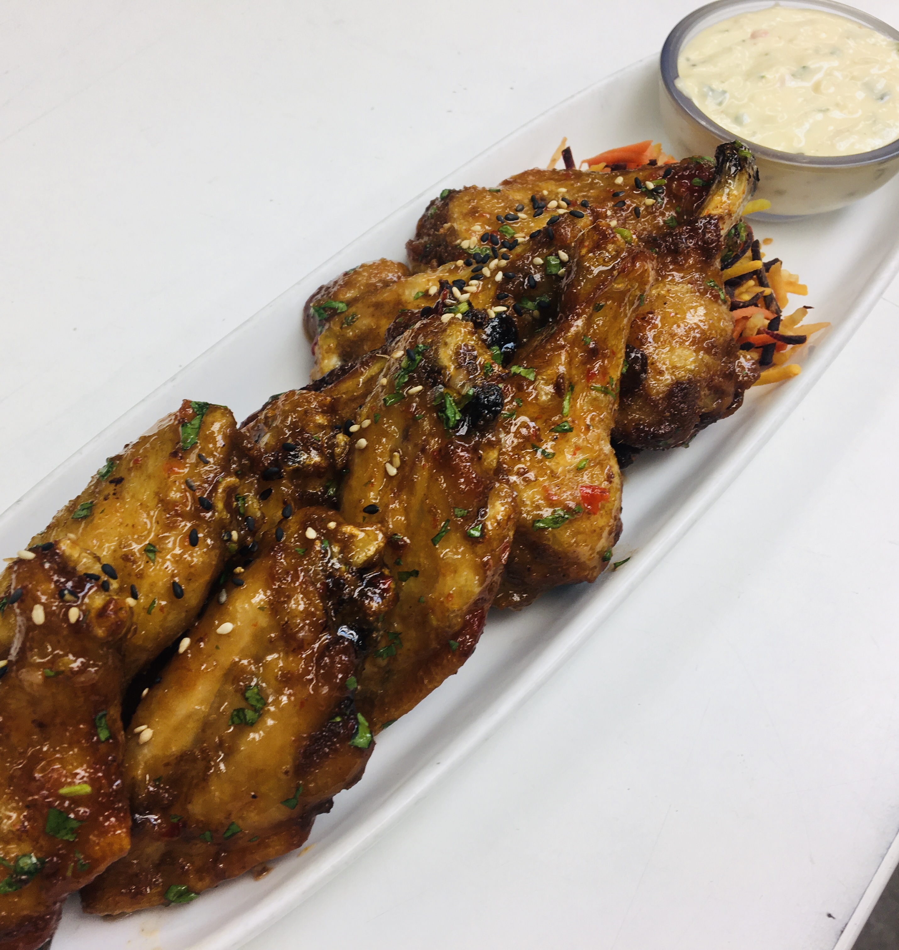 Order Fennel and Coriander Rubbed Chicken Wings food online from Ginger store, Anchorage on bringmethat.com