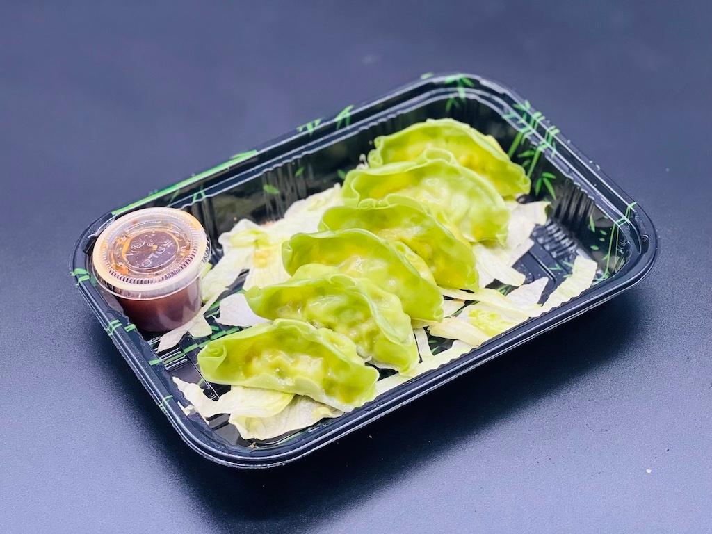 Order Steamed Green Gyoza Dumpling (6) food online from I Sushi Inc. store, Ridgewood on bringmethat.com