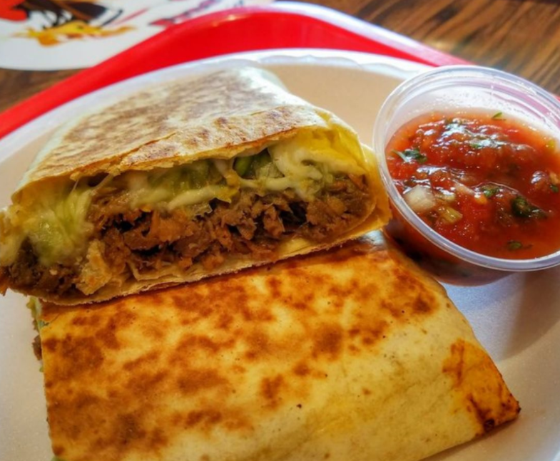Order Green Chile Burrito food online from Ultimo Burrito store, Whittier on bringmethat.com
