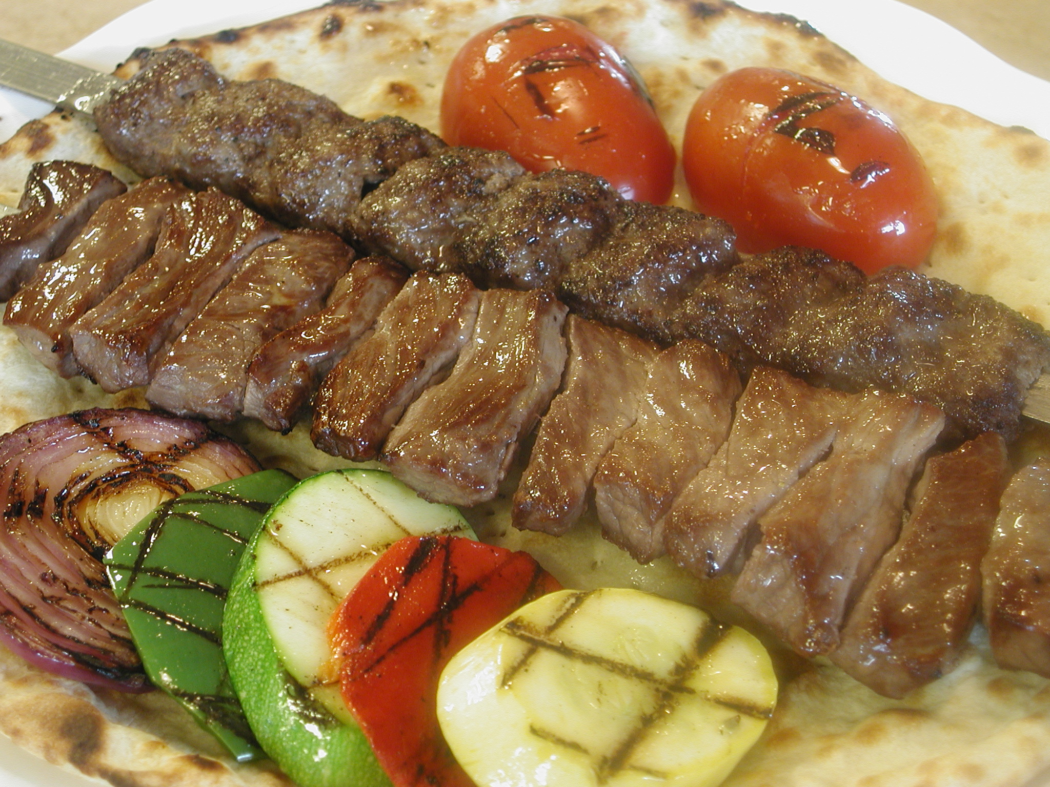 Order Beef and Kubideh Kabob food online from Sorrento grill - herndon,  va store, Herndon on bringmethat.com