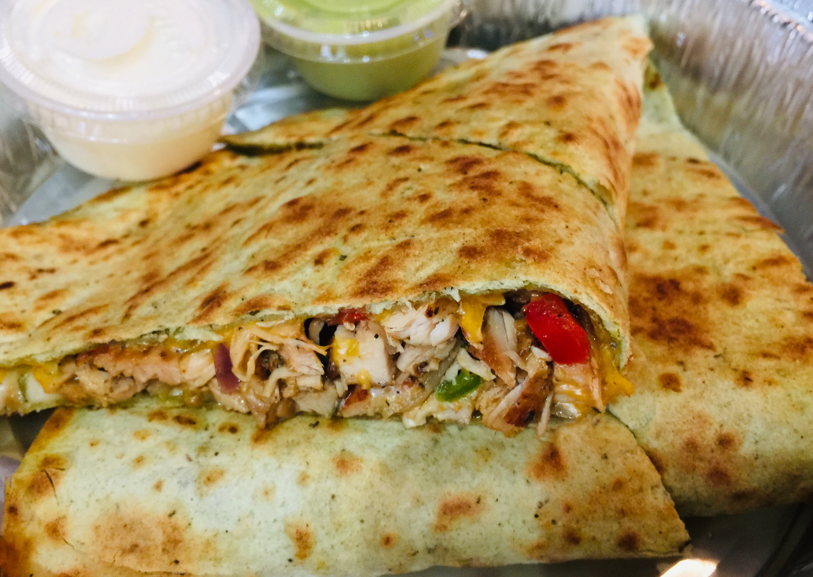 Order Chicken Quesadilla food online from Tio Pio - Willoughby St. store, Brooklyn on bringmethat.com