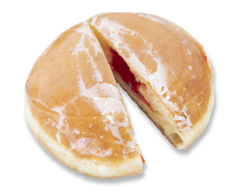 Order Raspberry Jelly Filled Donut food online from Honey Donuts store, Crowley on bringmethat.com