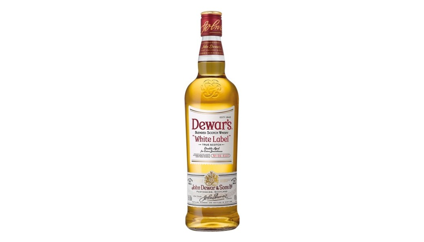 Order Dewar's White Label Blended Scotch Whisky 375mL food online from M & M Liquor & Jr Market store, Anaheim on bringmethat.com