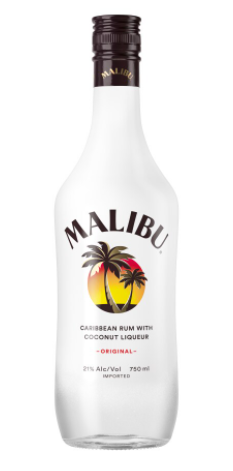 Order Malibu Caribbean Rum Original with Coconut Liqueur 750ml food online from 67 Wine & Spirits store, New York on bringmethat.com
