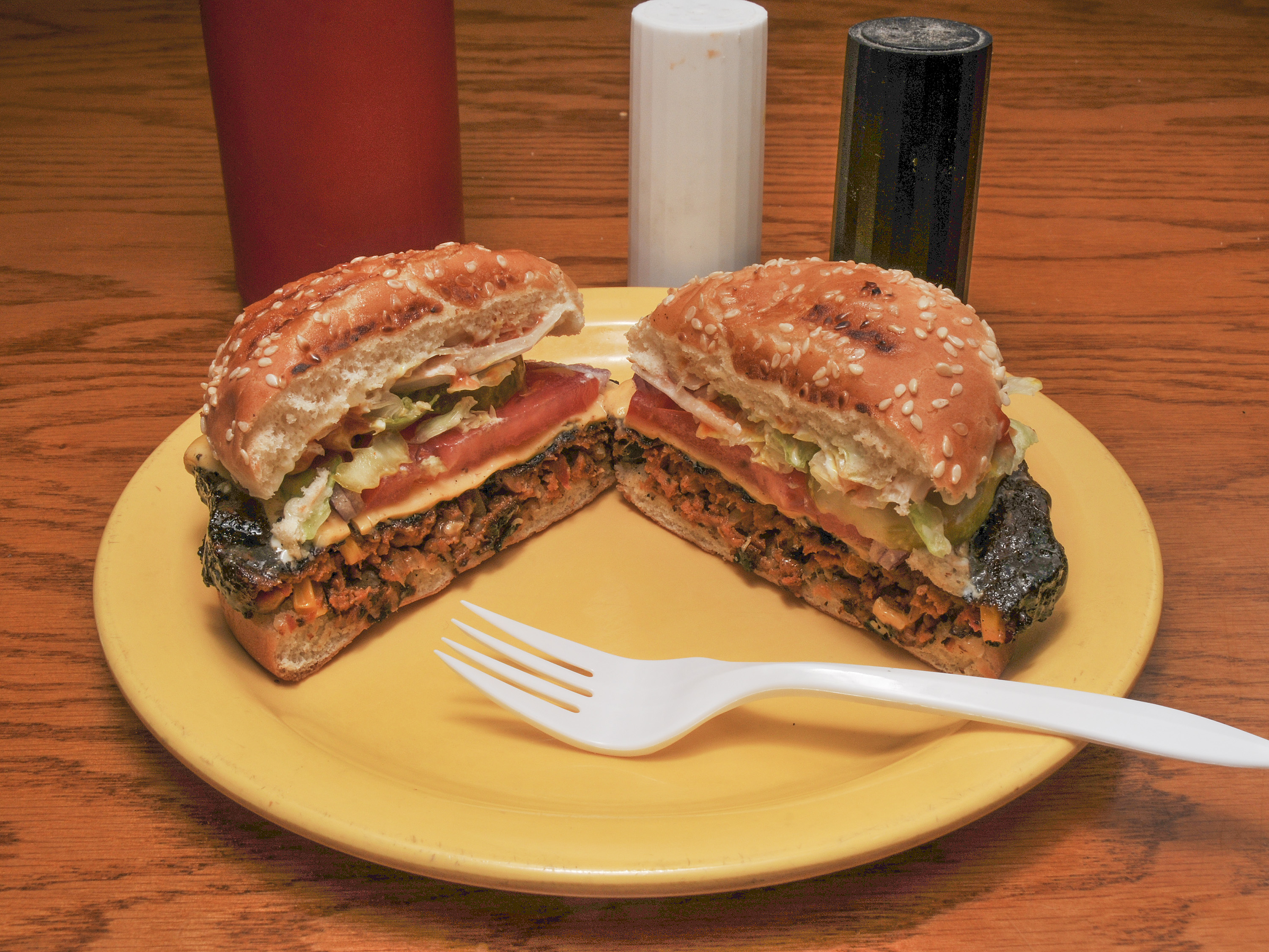 Order Black Bean Burger food online from P.T.'s Olde Fashioned Grille store, Goldsboro on bringmethat.com